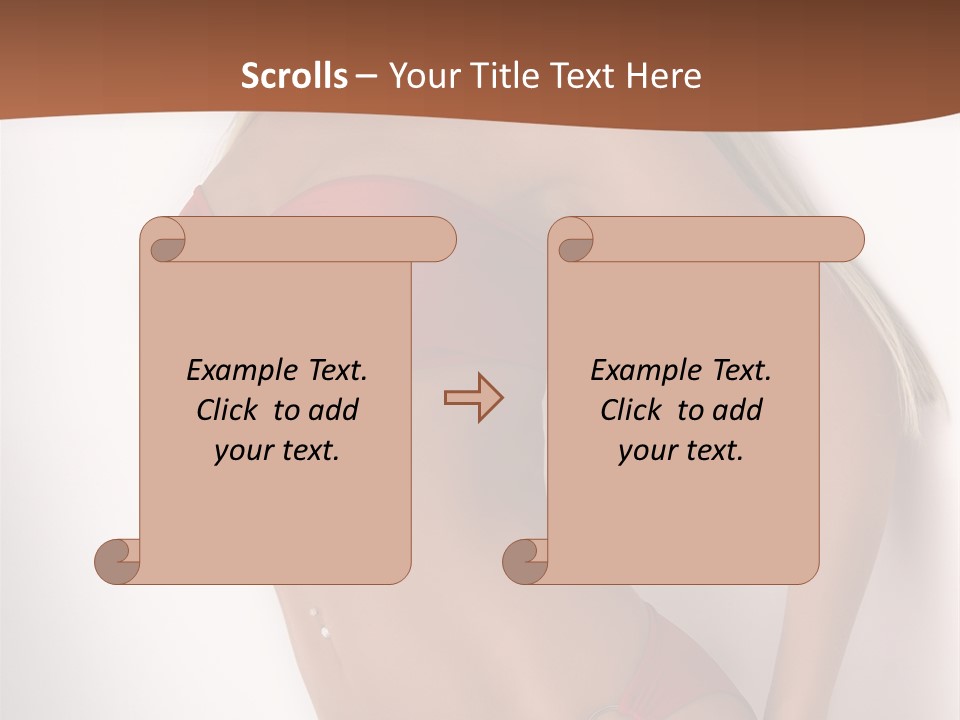 Boobs Woman Breasts PowerPoint Template