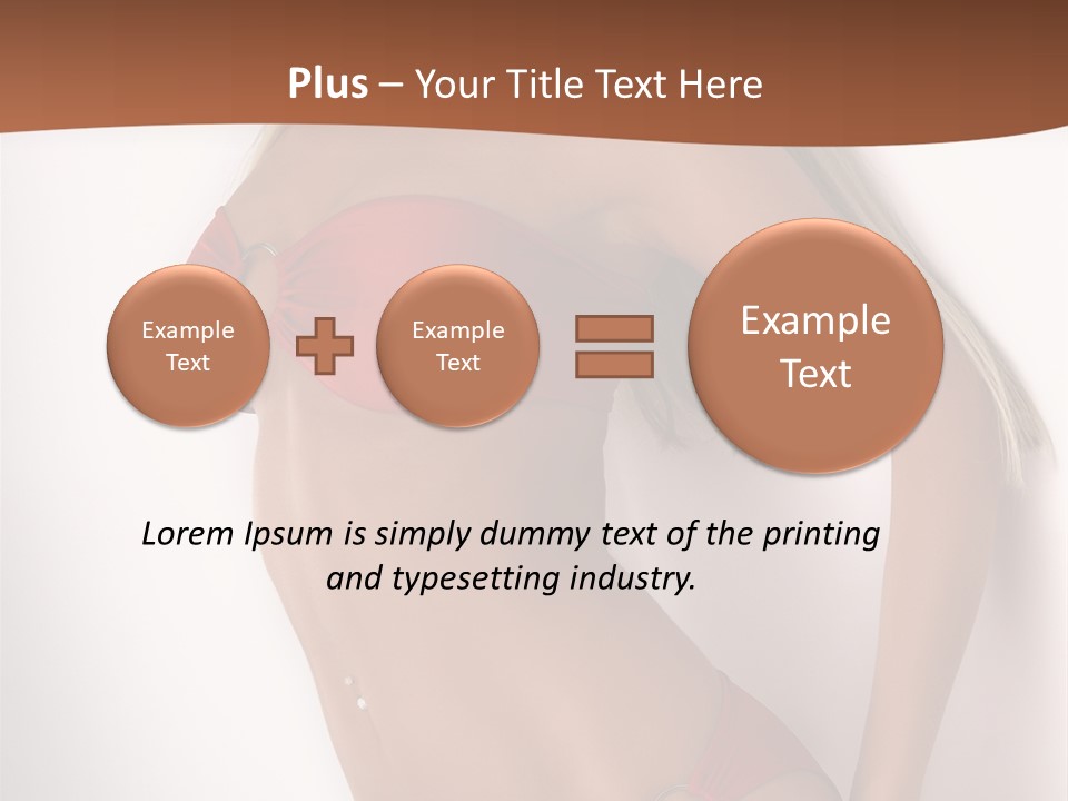 Boobs Woman Breasts PowerPoint Template