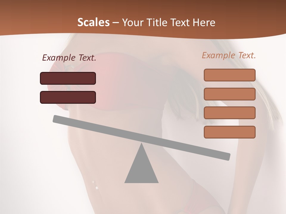 Boobs Woman Breasts PowerPoint Template