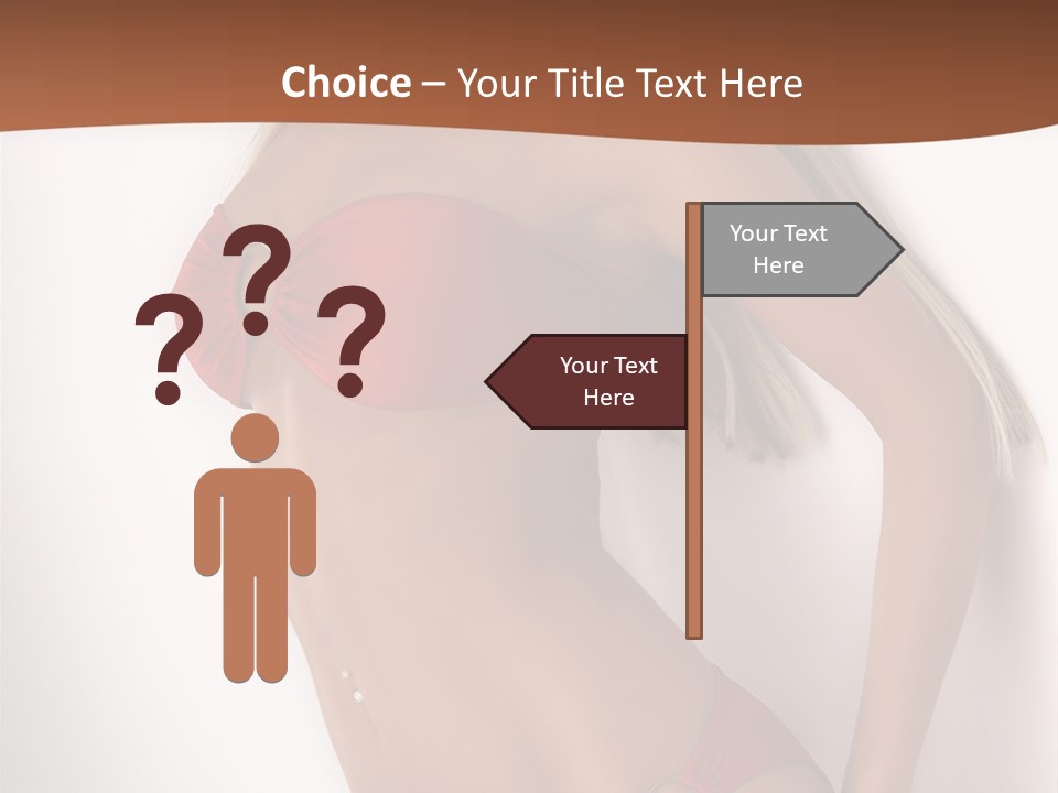 Boobs Woman Breasts PowerPoint Template