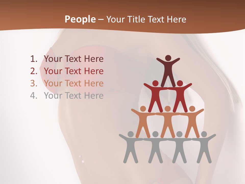 Boobs Woman Breasts PowerPoint Template