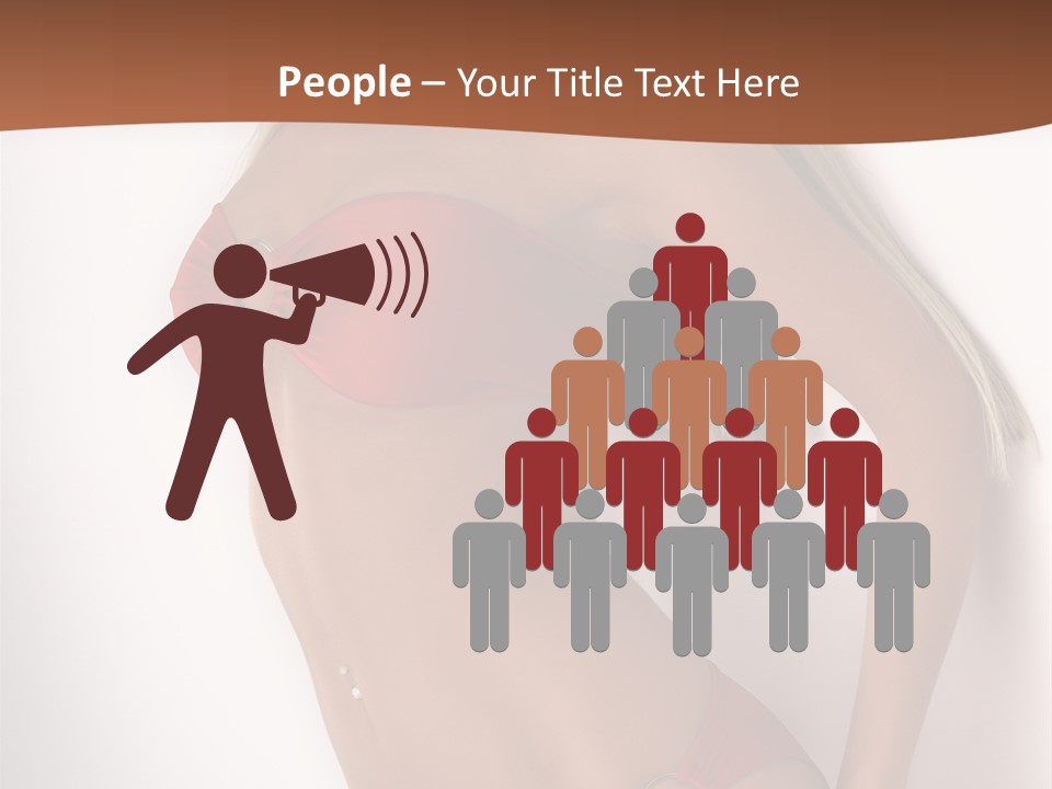 Boobs Woman Breasts PowerPoint Template