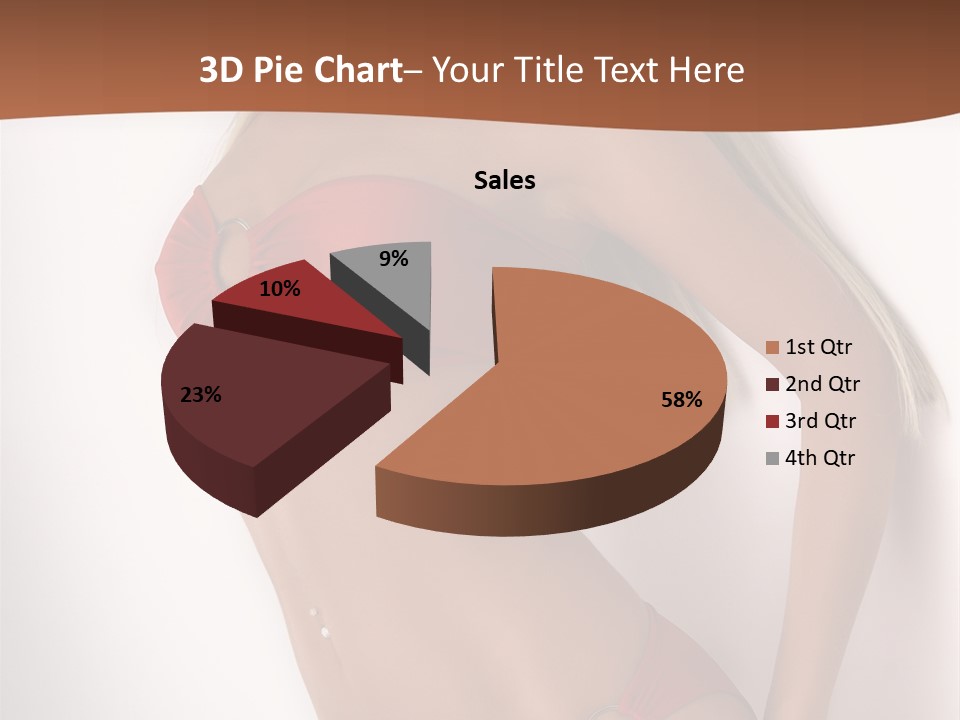 Boobs Woman Breasts PowerPoint Template