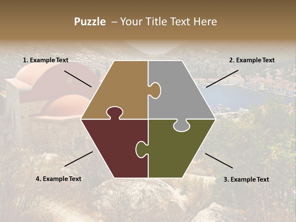 Landmark Swimming People PowerPoint Template