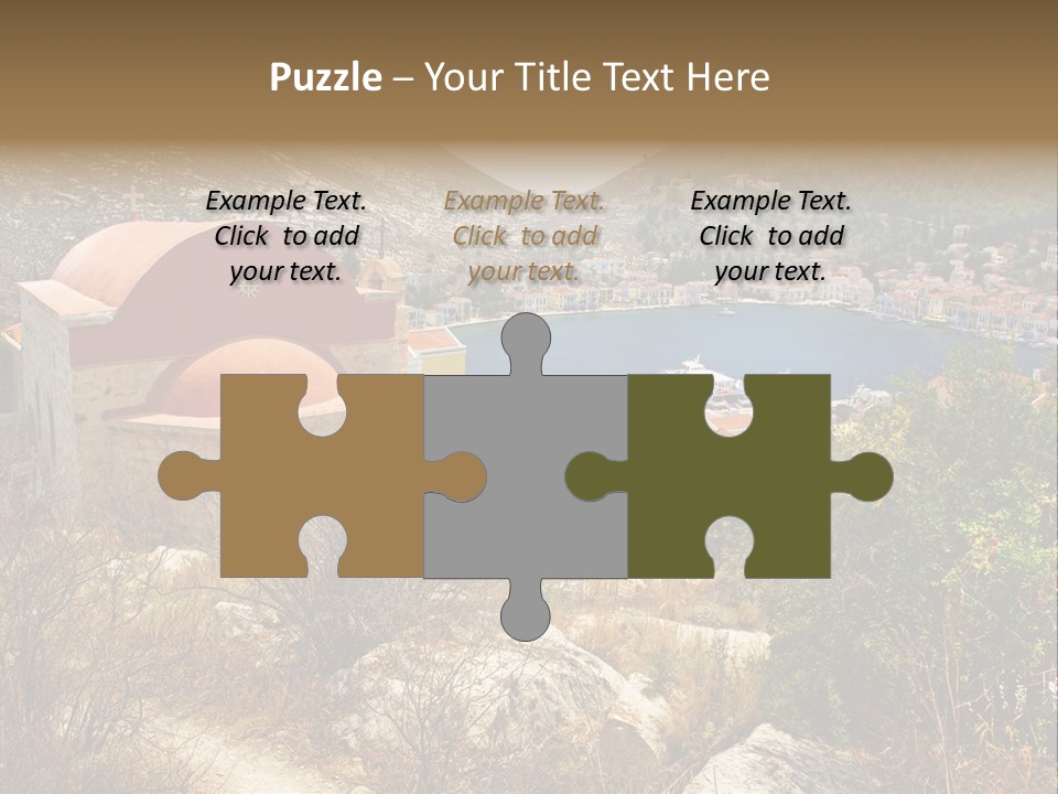 Landmark Swimming People PowerPoint Template