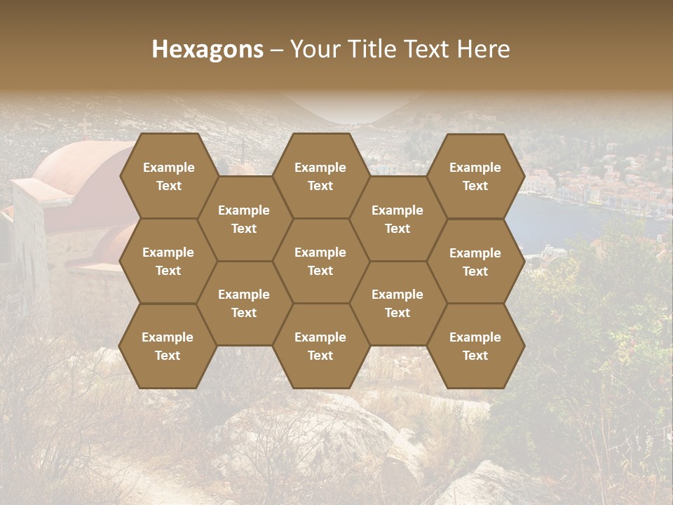 Landmark Swimming People PowerPoint Template