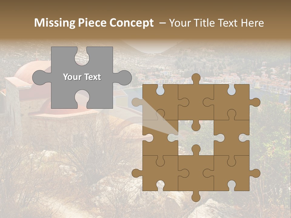 Landmark Swimming People PowerPoint Template