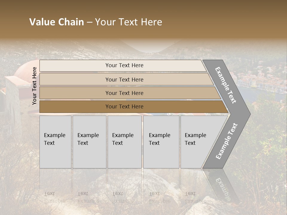 Landmark Swimming People PowerPoint Template