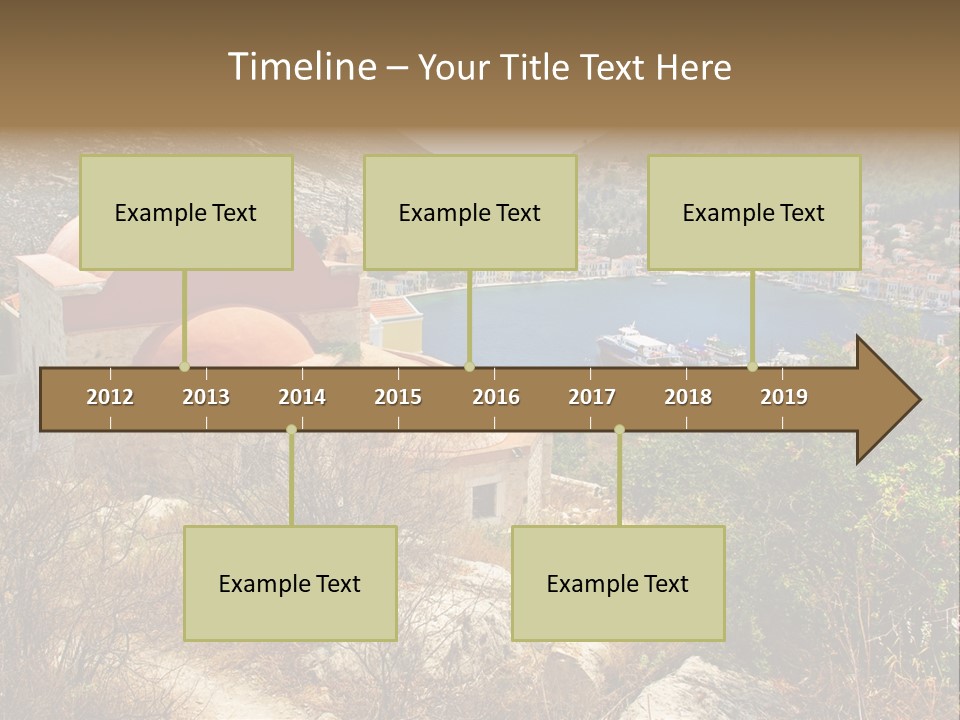 Landmark Swimming People PowerPoint Template