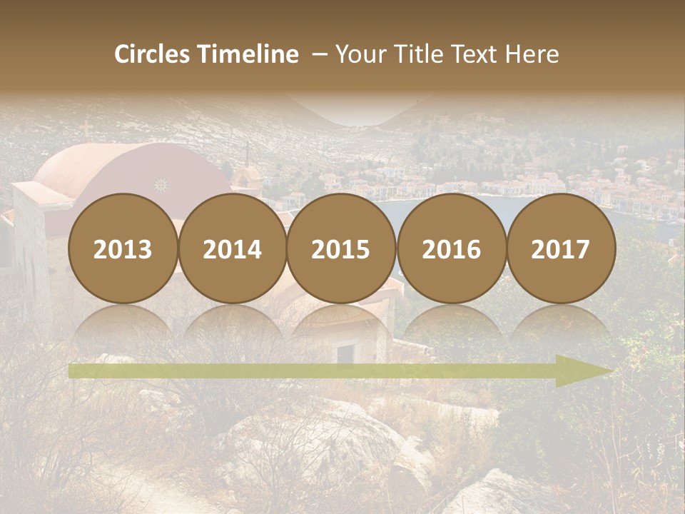 Landmark Swimming People PowerPoint Template