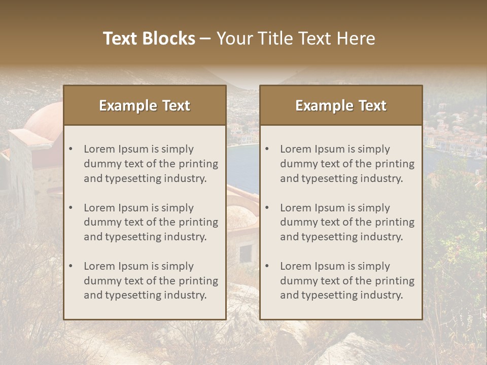 Landmark Swimming People PowerPoint Template