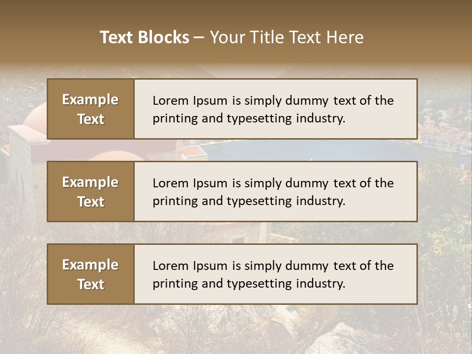 Landmark Swimming People PowerPoint Template