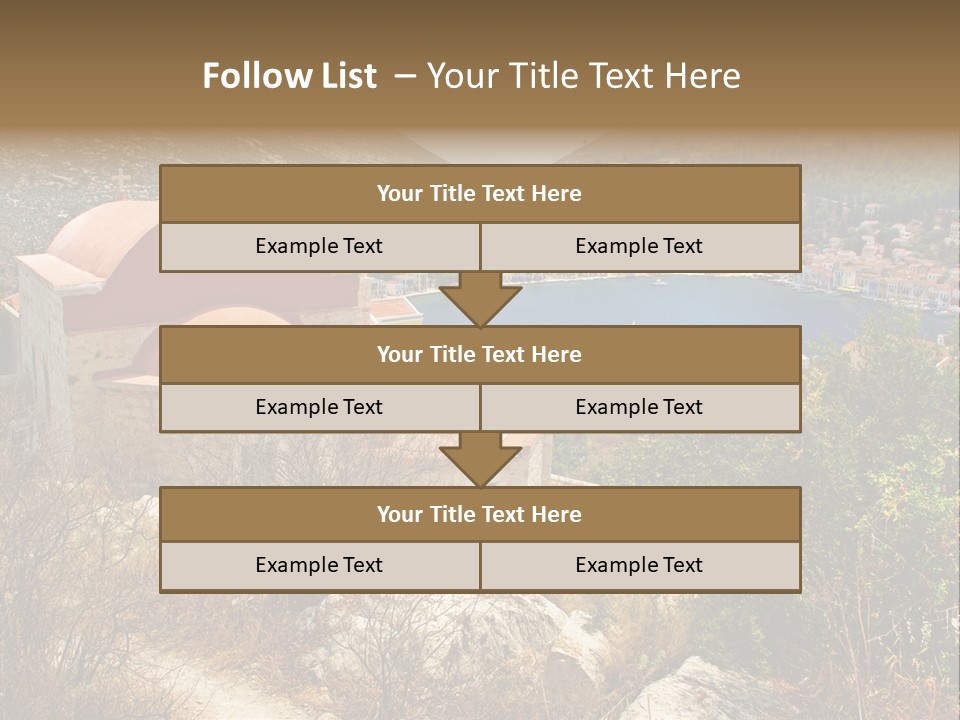 Landmark Swimming People PowerPoint Template