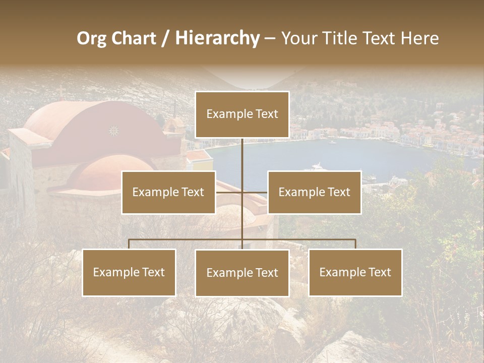 Landmark Swimming People PowerPoint Template