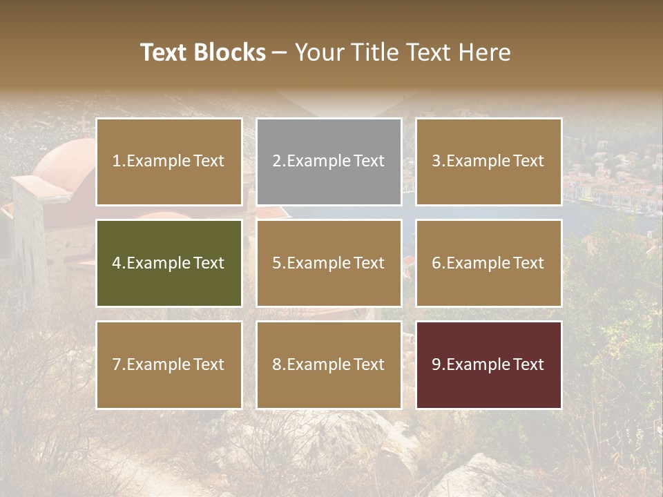 Landmark Swimming People PowerPoint Template