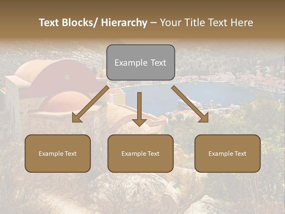 Landmark Swimming People PowerPoint Template