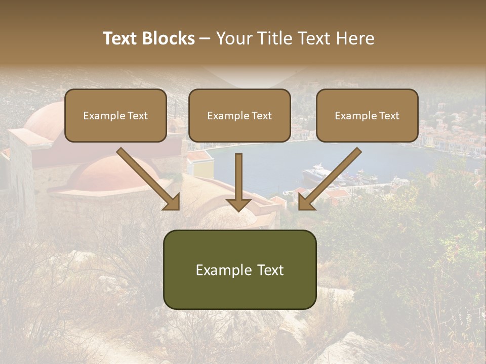 Landmark Swimming People PowerPoint Template