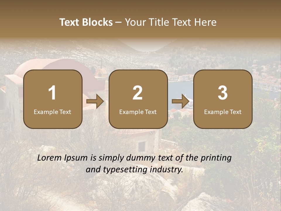 Landmark Swimming People PowerPoint Template