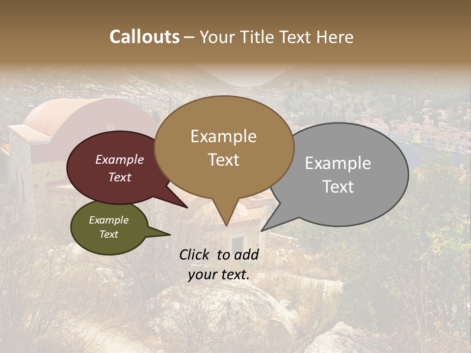 Landmark Swimming People PowerPoint Template