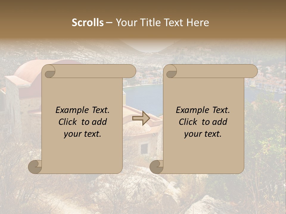 Landmark Swimming People PowerPoint Template