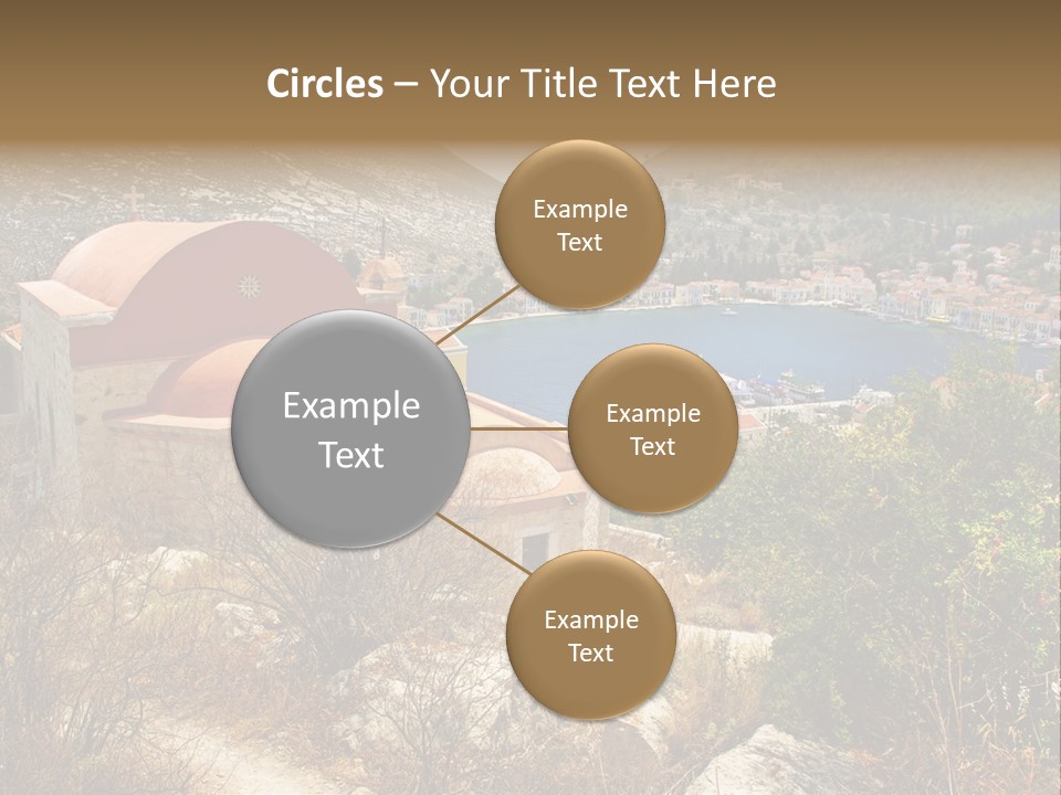 Landmark Swimming People PowerPoint Template