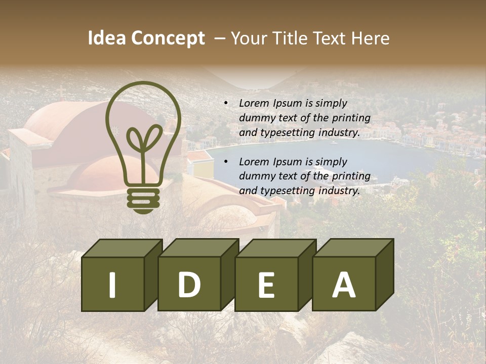 Landmark Swimming People PowerPoint Template