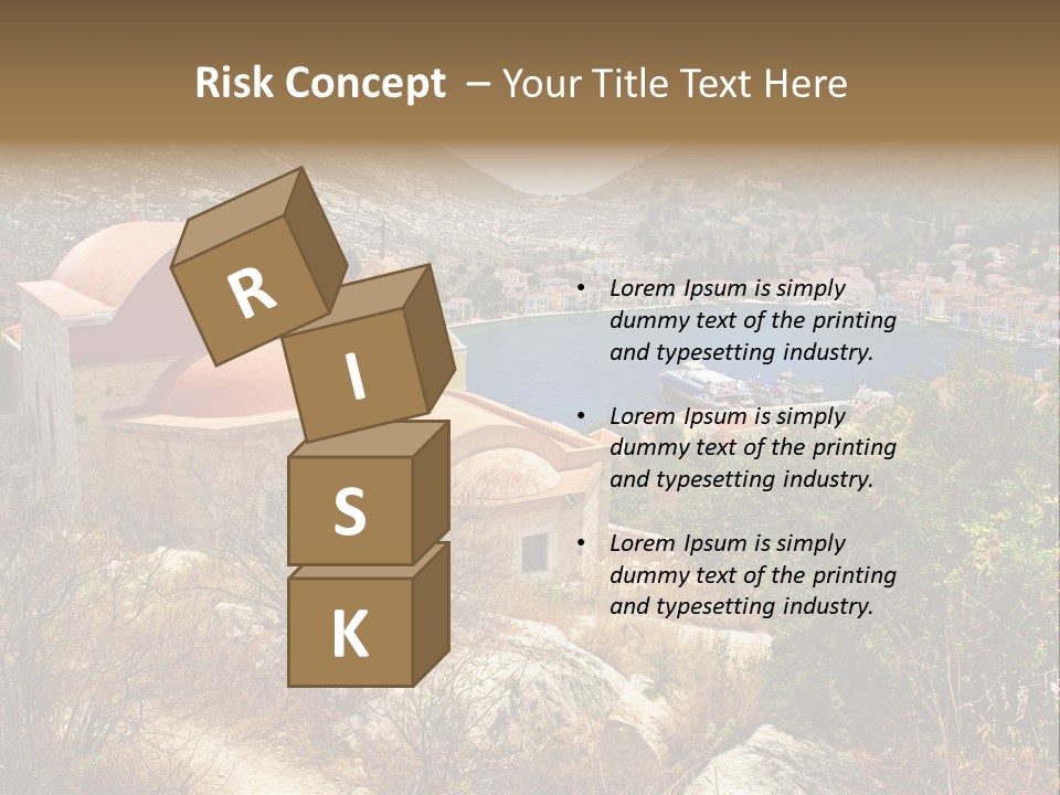 Landmark Swimming People PowerPoint Template