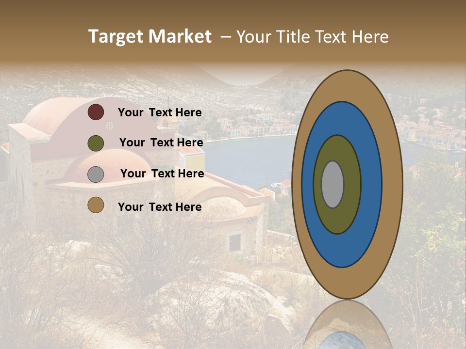 Landmark Swimming People PowerPoint Template