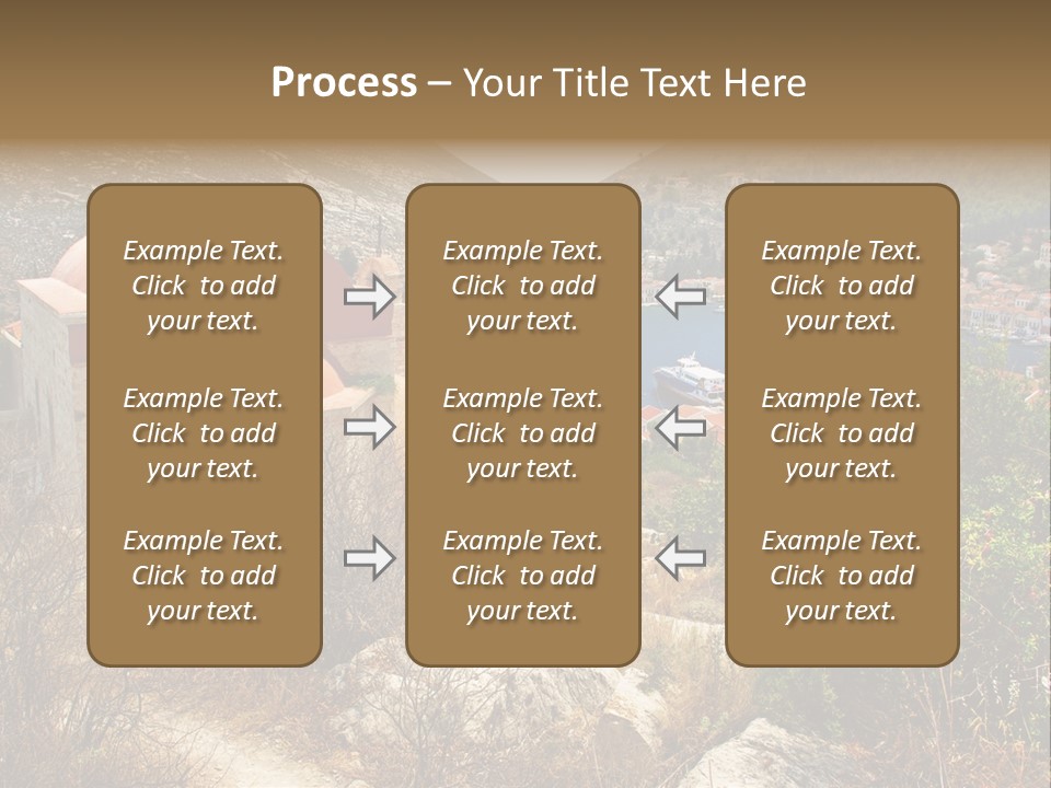 Landmark Swimming People PowerPoint Template