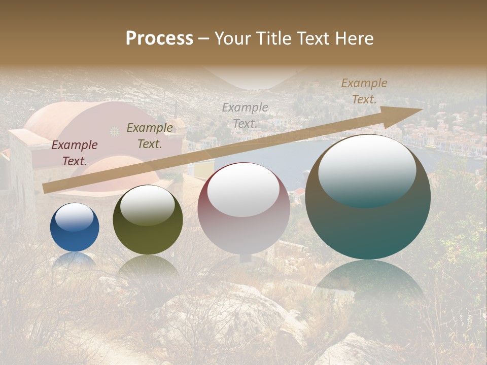 Landmark Swimming People PowerPoint Template