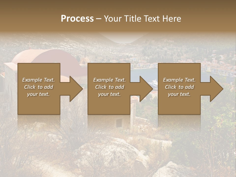 Landmark Swimming People PowerPoint Template