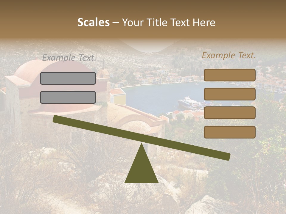 Landmark Swimming People PowerPoint Template