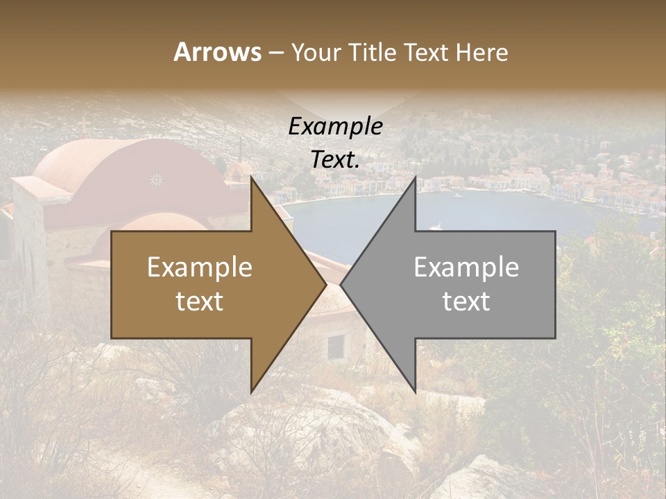 Landmark Swimming People PowerPoint Template