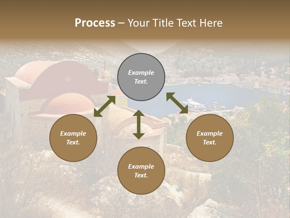 Landmark Swimming People PowerPoint Template