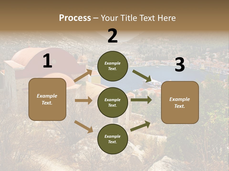 Landmark Swimming People PowerPoint Template