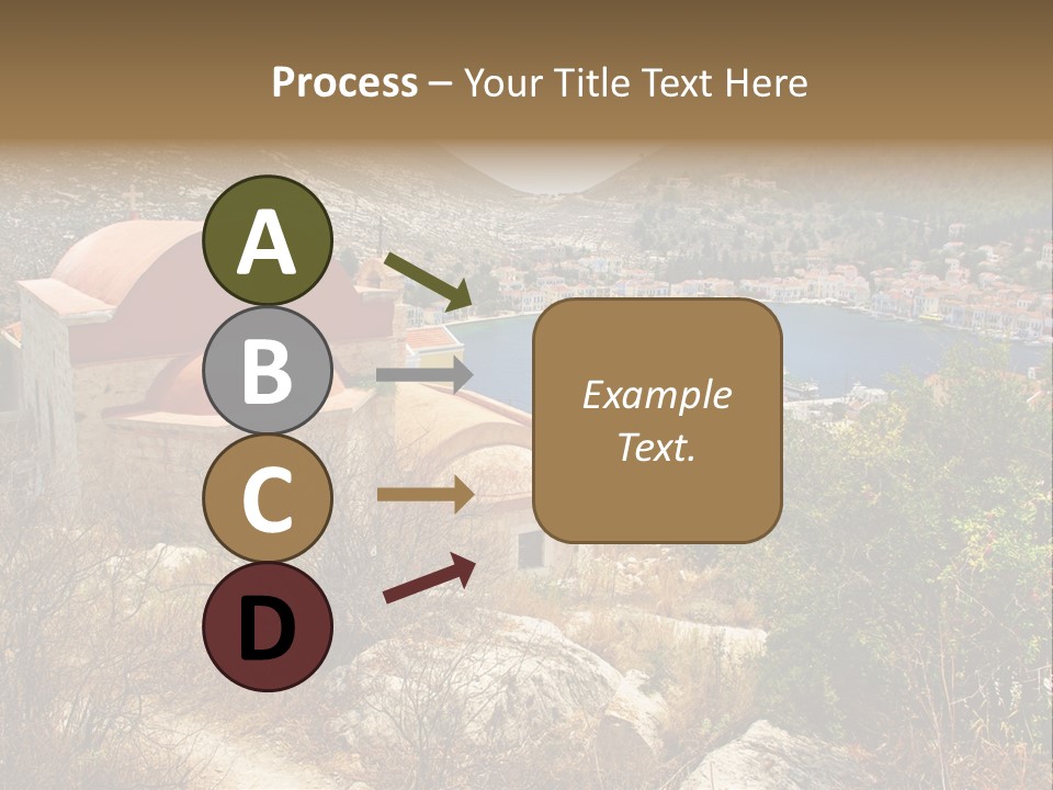 Landmark Swimming People PowerPoint Template