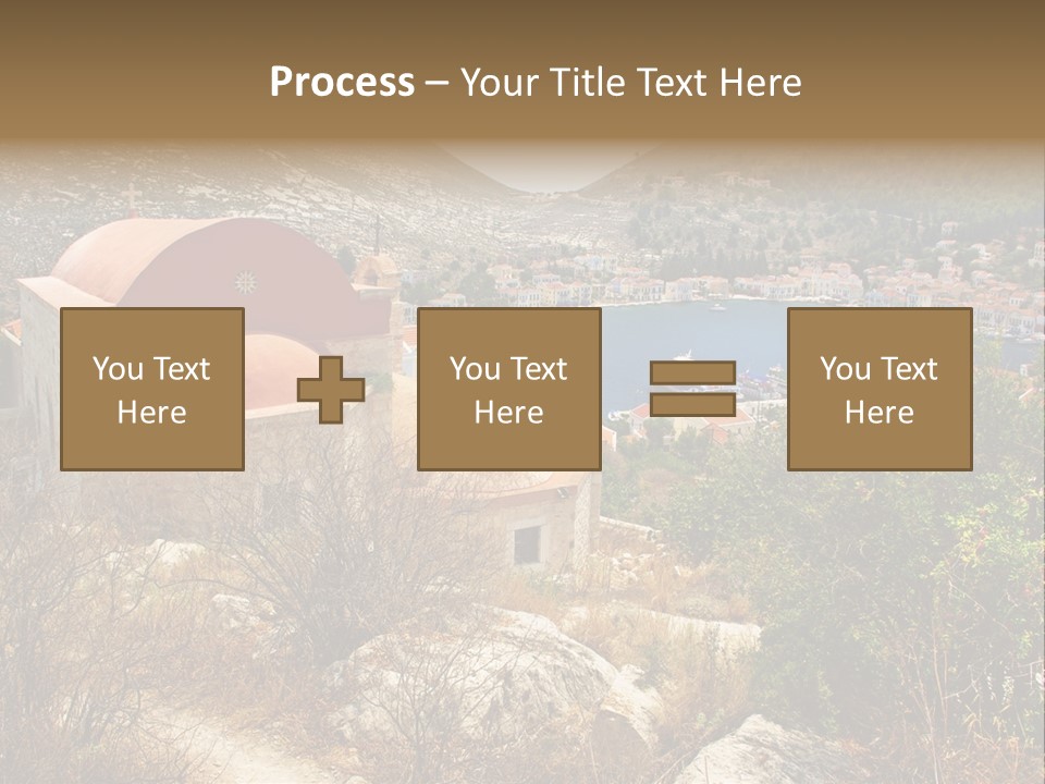 Landmark Swimming People PowerPoint Template