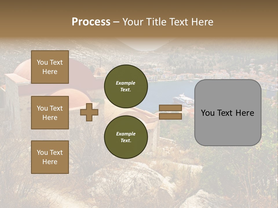 Landmark Swimming People PowerPoint Template
