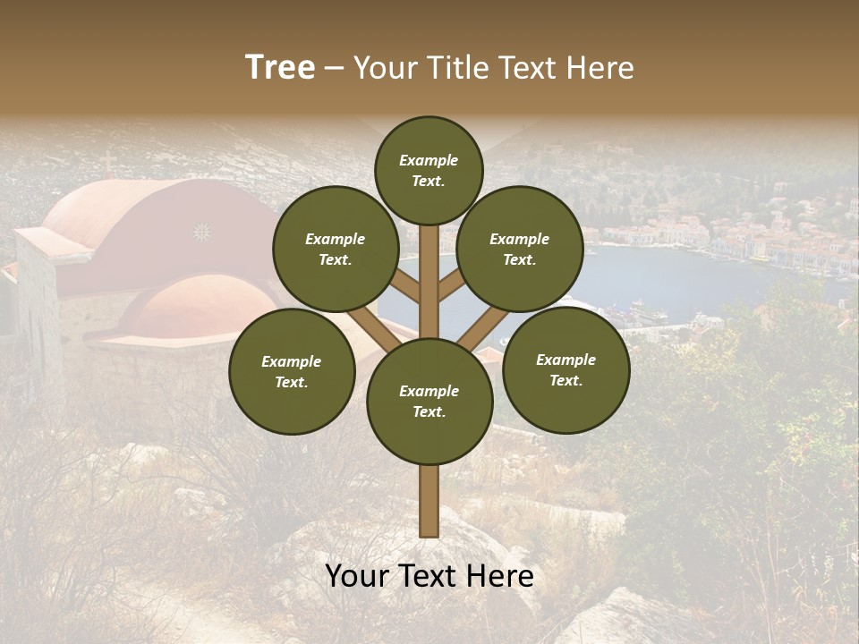 Landmark Swimming People PowerPoint Template