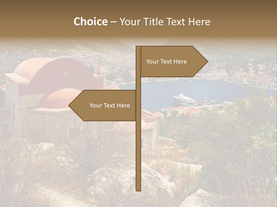 Landmark Swimming People PowerPoint Template