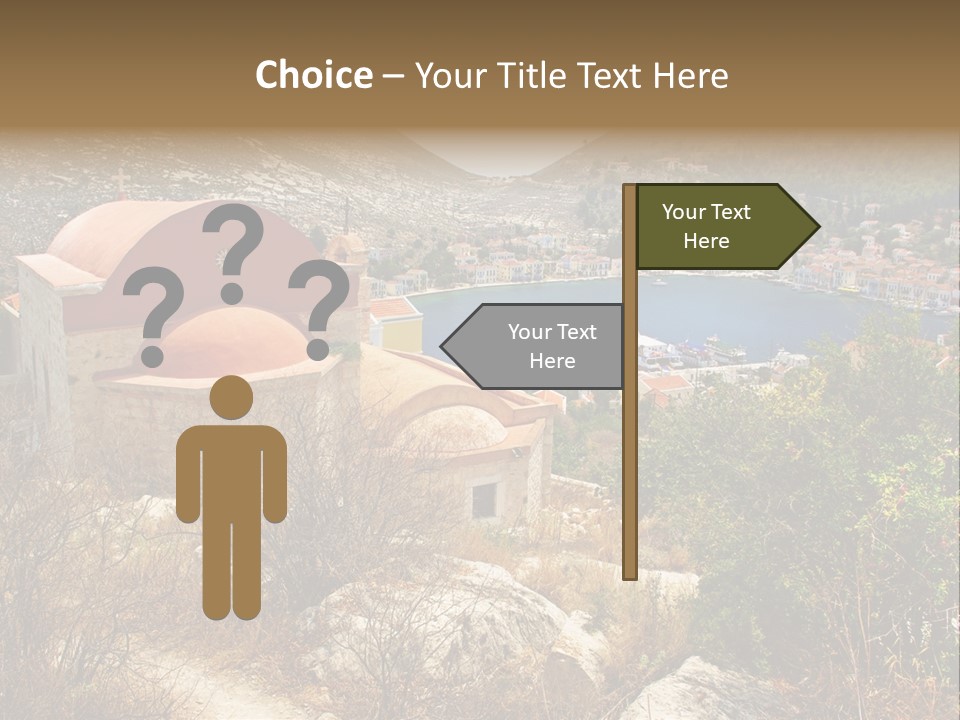 Landmark Swimming People PowerPoint Template