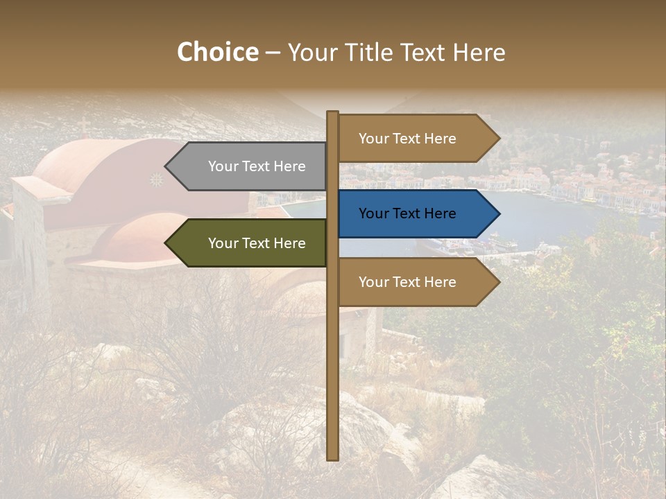 Landmark Swimming People PowerPoint Template