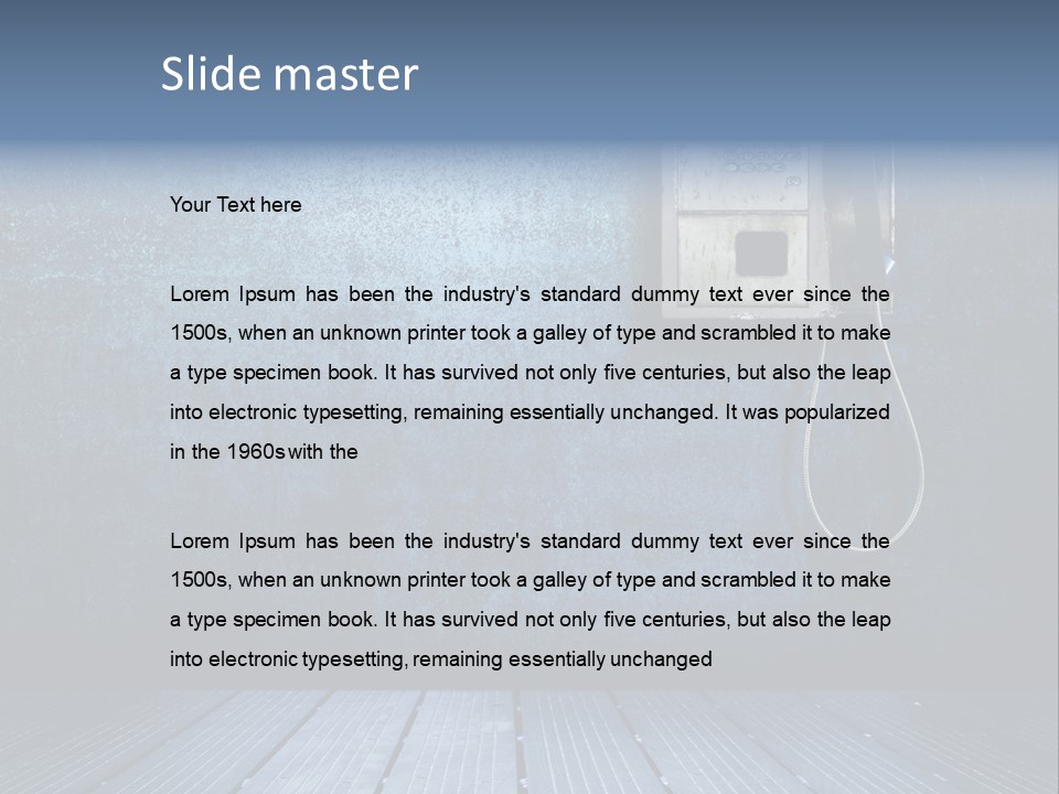 Lifestyle Dark Used PowerPoint Template