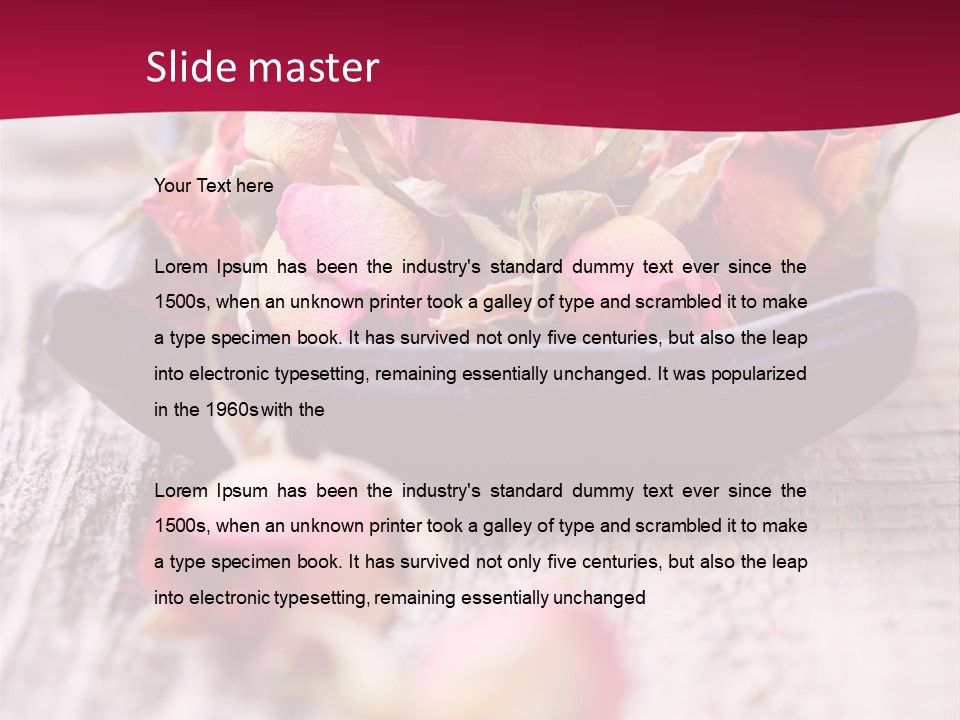 Fragile Red Leaf PowerPoint Template
