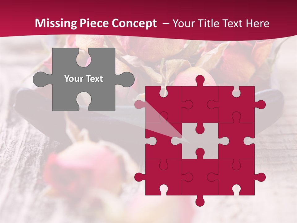 Fragile Red Leaf PowerPoint Template