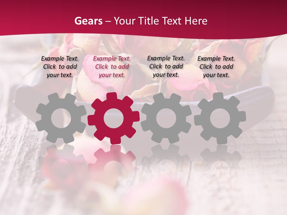 Fragile Red Leaf PowerPoint Template