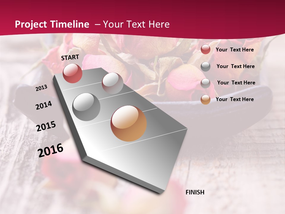 Fragile Red Leaf PowerPoint Template
