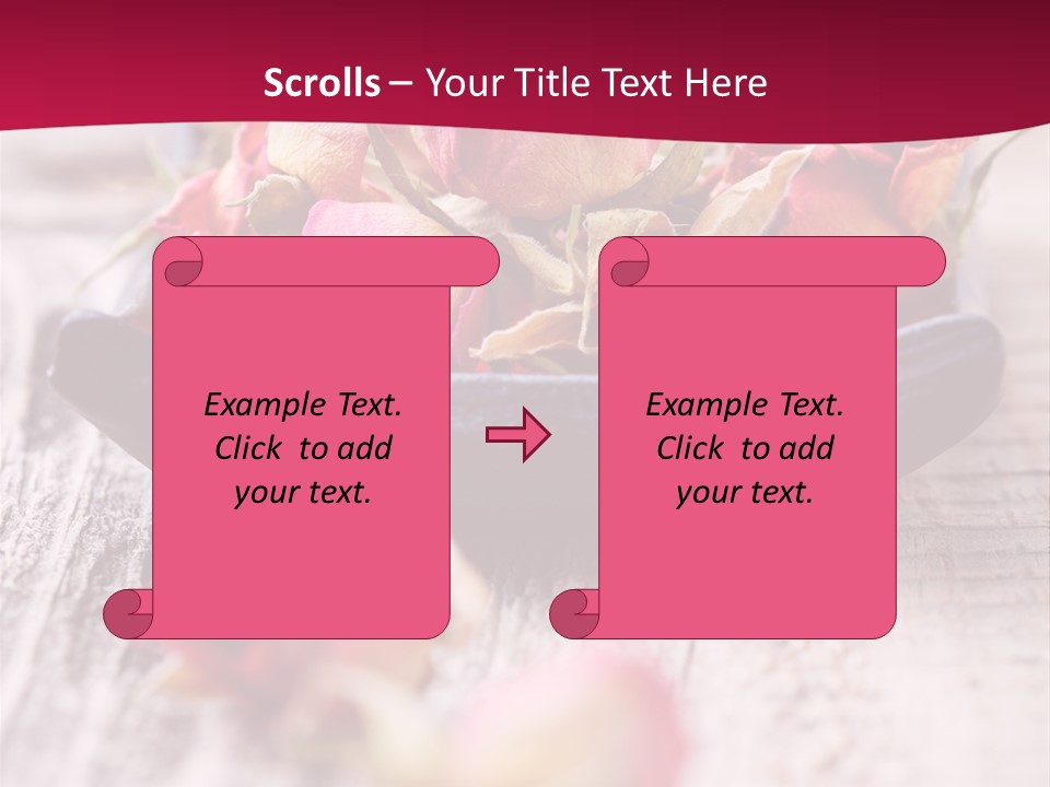 Fragile Red Leaf PowerPoint Template