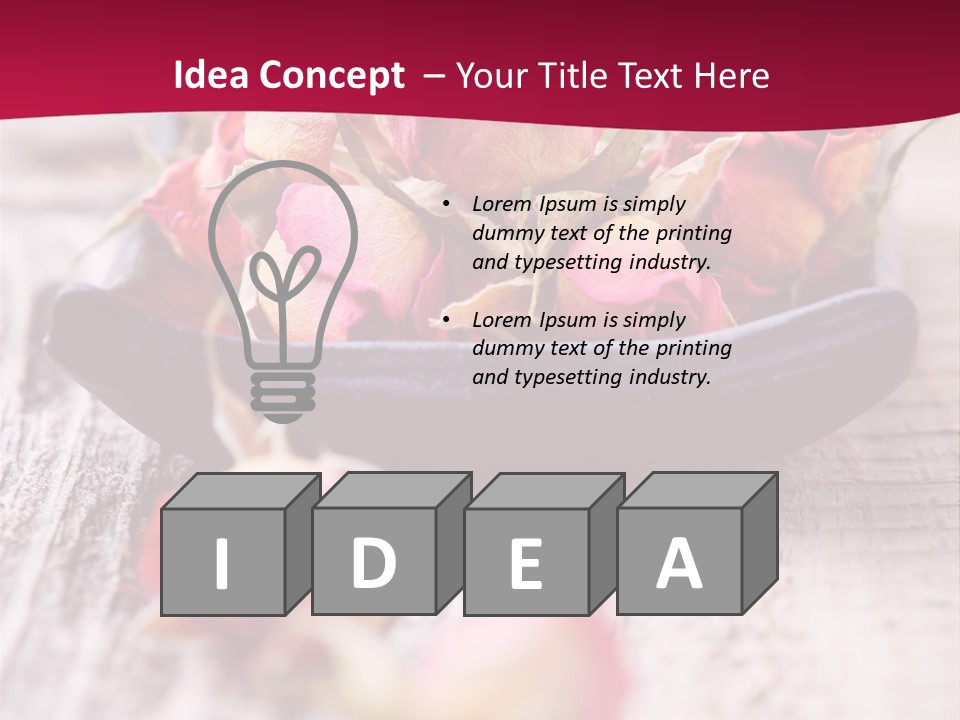 Fragile Red Leaf PowerPoint Template