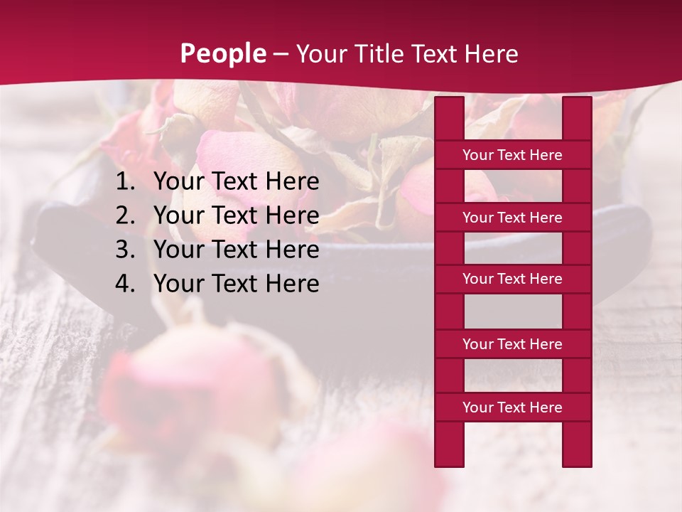 Fragile Red Leaf PowerPoint Template